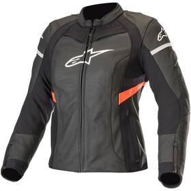 3112019-1030-38 Alpinestars Stella Kira Leather Jacket - Black/red X-small Closeout