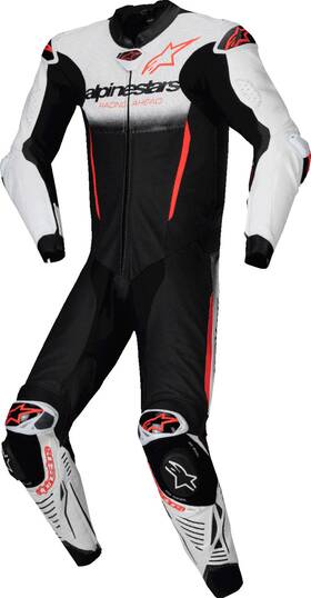 3150125-233-56 Alpinestars Gp-r7 1-pc Leather Suit - White/black/red Us 46 / Eu 56