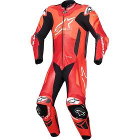 31502253087-58 Alpinestars Gp Plus V4 Sprint 1-piece Leather Suit - Red Fluo/white Us 48