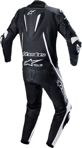 3153022-12-46 Alpinestars Fusion 1-piece Suit - Black/white Us 36 / Eu 46