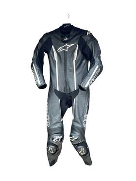 3180122-12-42 Alpinestars Womens Stella Missile V2 Leather One-piece Suit Size 4 Small