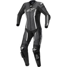 3180122-12-48 Alpinestars Stella Missile 1-piece Suit - Black/white Us 12 / Eu 48