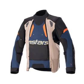 320482271942x Alpinestars Halo Drystar Jackets 2xl Dark Blue/dark Khaki/orange Fluo #32048
