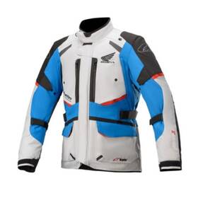 3207421-9173-s Alpinestars Honda Andes V3 Drystar Jacket - Gray/blue/red Small