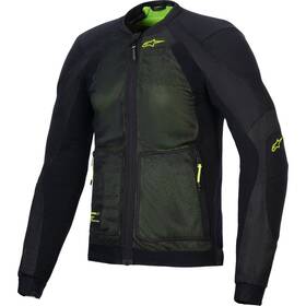 3301225-168-2xl Alpinestars Troop-air Jacket - Black/fluo Yellow 2xl