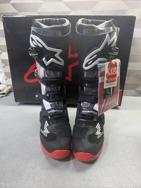 3410-2906 Alpinestars Honda Tech 7 End Ds Blackbright Red Size 12 Damaged Box All Inside 3410-2906 Alpinestars Honda Tech 7 End Ds Blackbright Red Size 12 Damaged Box All Inside
