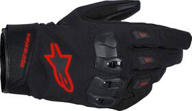 3520126-1030-m Alpinestars For Sp X Z Wp Gloves - Black/fluo Red Medium