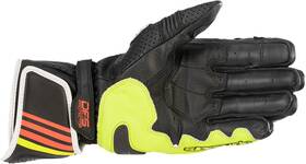 3556520-9135-s Alpinestars Gp Plus For R V2 Gloves - Metallic Gray/black/fluo Yellow/fluo Red