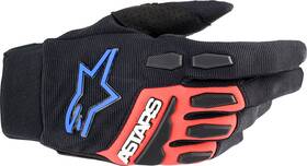 3563623-1317-m Alpinestars Full Bore Fits Xt Gloves - Black/bright Red/blue Medium
