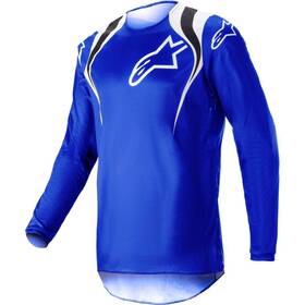3761823-7021-md Alpinestars 2023 Fluid Jersey - Narin Blue Ray/white Medium