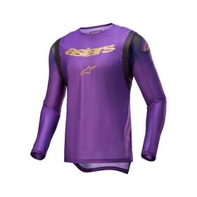 3763924-373-xxl Alpinestars Supertech Champ Le Jersey - Ultraviolet/gold/black 2xl