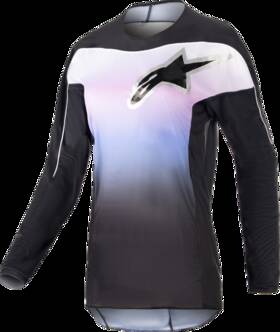 3782723-1380-lg Alpinestars Fluid Stella Womens Jersey Large Black/frozen Purple