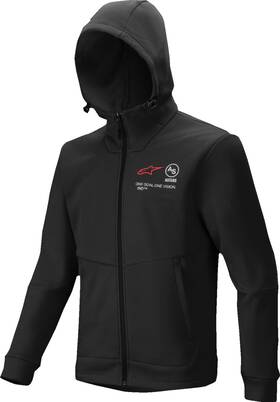 3800125-10-2x Alpinestars Racer Mx Fleece Hoodie - Black 2xl