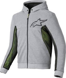 4200425-9196-m Alpinestars Chrome Air Sport Heather Gray Black Hoodie Size Medium