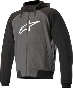 4200918-1432-xxl Alpinestars Chrome Sport Hoodie Jacket Grey Black 4200918-951-2xl