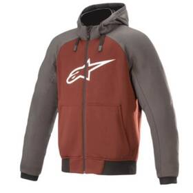 4200918-9134-2x Alpinestars Chrome Hoodie - Gray/burnt Orange 2xl