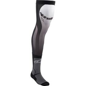 4701324-12-lxx Alpinestars Knee Brace Socks - Black/white -lg/xl