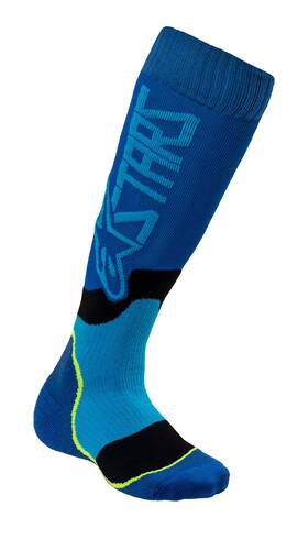 4741920-707-m Alpinestars 4741920-707-m/l Mx Plus-2 Youth Socks Black/cyan Osfm Blue
