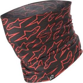 4759319-1030 Alpinestars Astars Neck Tube Black Red One Size Fits Most