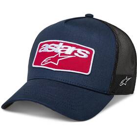 482-76388 Alpinestars Focus Trucker Hat Navy Black Osfm Snapback Mesh Cap