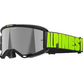 5102225-1470 Alpinestars Vision 5 Goggles - Hollow Charcoal/yellow Fluo Silver Mirror