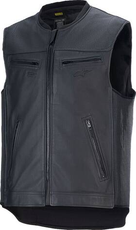 6500124-10-m Alpinestars Tech-air 3 Black Leather Vest Size Medium