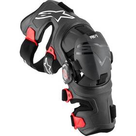 6500825-13 Alpinestars 6500825-13- L Supertech Rk-7 Plasma Knee Braces Lg Black