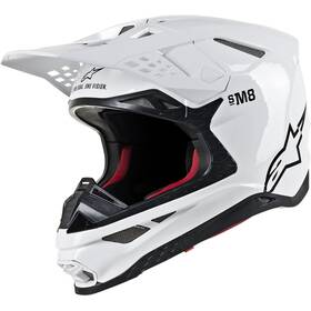 8300719-2180-md Alpinestars Supertech M8 Helmet - Mips Gloss White Medium