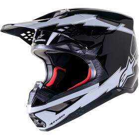 8300823-1121-l Alpinestars Supertech S-m10 Helmet - Ampress Black/white Matte Large