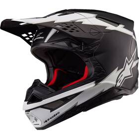 8300823-1121-m Alpinestars Supertech M10 Helmet - Ampress Mips Matte Black/white Great Price
