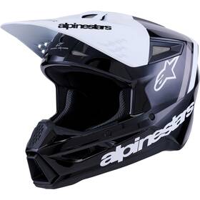 Alpinestars 8300826-1546-l Sm3 Radium Helmet - Black/white/grey Glossy Large