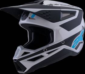 8301026-1949-xl Alpinestars Sm3 Heat Helmet Silver/blue/black Matt Fits Xl -