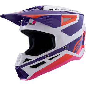 8301026-2052-xl Alpinestars Sm3 Helmet - Heat Gloss White/purple/pink Xl