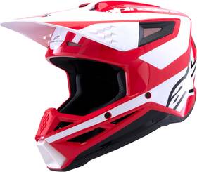 8301026-3126-l Alpinestars Sm3 Helmet - Heat Gloss Red/white/black Large