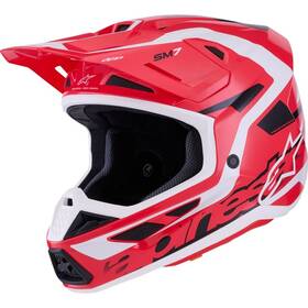 8302426-3139-l Alpinestars S-m7 Deed Helmet - Red / Large