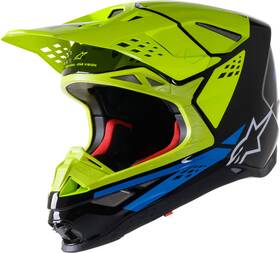 8302922-1578-xl Alpinestars S-m8 Factory Supertech M8 Motocross Helmet Black/yellow/blue - Xl