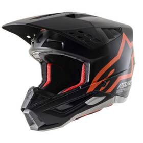 8303321-1149-2x Alpinestars Sm5 Compass Helmet - Matte Black/orange Fluo 2xl