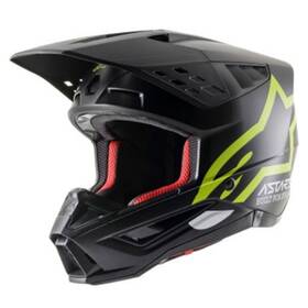 8303321-1559-xs Alpinestars Sm5 Compass Helmet - Matte Black/yellow Fluo Xs