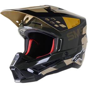 8303921-8049-l Alpinestars S-m5 Rover Helmet - Sand/tangerine/camo Large