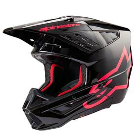 8306423-1839-2xl Alpinestars Sm5 Helmet - Corp Black/diva Pink Glossy 2xl