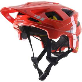 8700421-3199-md Alpinestars Vector Tech Helmet - Red/gray Medium