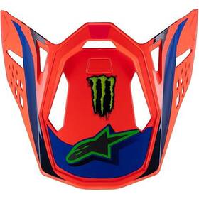 8980325-433-tu Alpinestars S-m10 Deegan Visor - Orange Fluo/purple/pink Fluo