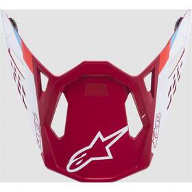8981219-3000-m8 Alpinestars M8 Contact Helmet Visor Red/white