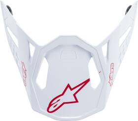 8981319-2180-m10 Alpinestars M10 Dyno Helmet Visor Red/white