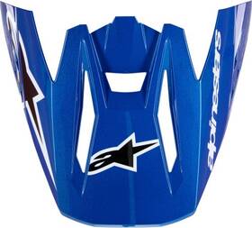 8986323-7900-os Alpinestars Visor For S-m5 Corp Helmet - Blue Motorcycle Atv/utv Street Bike