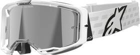 5101625-2055 Alpinestars Goggles Vision 8 Goggle - Corp White Silver Mirror