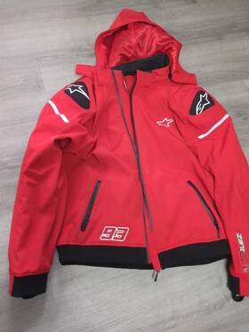 Oa-13501 Alpinestars Mm93 Rio Hondo Evo Tech Hoodie Red / Black Marquez Motorcycle Hoody