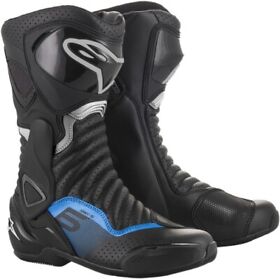 2223017-1178-50 Alpinestars Smx-6 V2 Boots 50 Black Gun Metal Blue 14 3404-1578