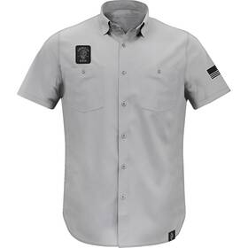 Abbsam11st74gymr American Biker Sam Lightweight Shirt Md Gray/black
