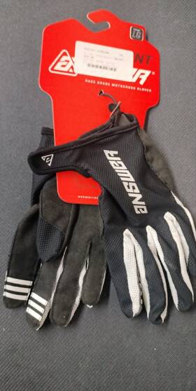 447037 Answer 2022 Womens Ascent Gloves - Black/white Large